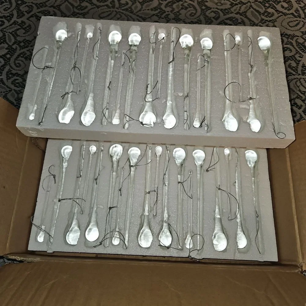 Elegant Glass Icicle Holiday Ornaments